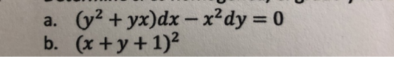 b. (x y+ 1)2