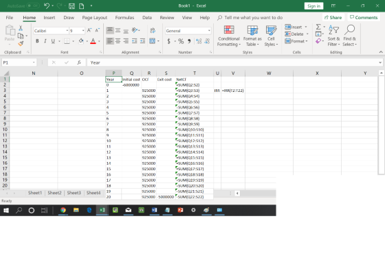 AutoSave Of Book1- Excel Sign in Comments Share File Home Formulas Review View Help OTell me what you want to do Insert Draw