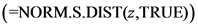 (=NORM.S.DIST(2,TRUE))

