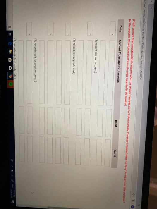 s.com/courses/32065/assignments/3240826?module_item_id=12670804 (Credit account titles are automatically indented when the am