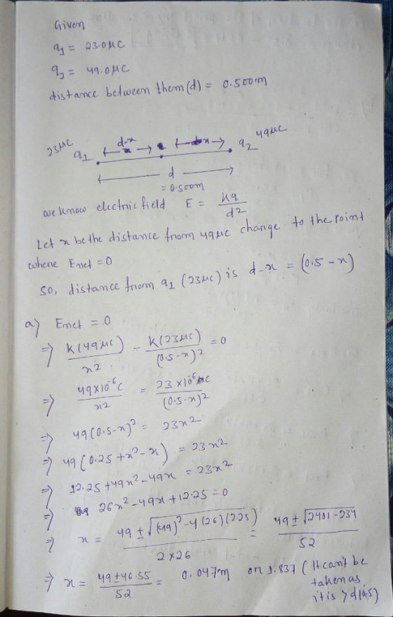 iven distance betweem thom (d)S cDm 23μ d2- Let x hoe the distance fnom yhc change to the.foim atene, Emet-0 to the foim- วเ2 2 231 4410-S-m) : 2x26 S 2 Sa tahemas t is s)