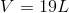 V=19L