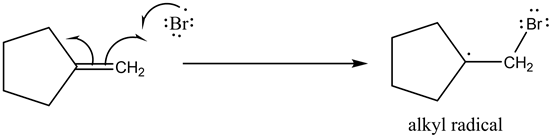 :Br:
: Br:
alkyl radical
