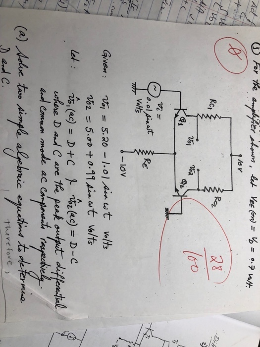lo v 8 RE Votts lOV Gwen: nai = s.aoー1.01,4mwt vlts whre D auC are the ac h, re fore )