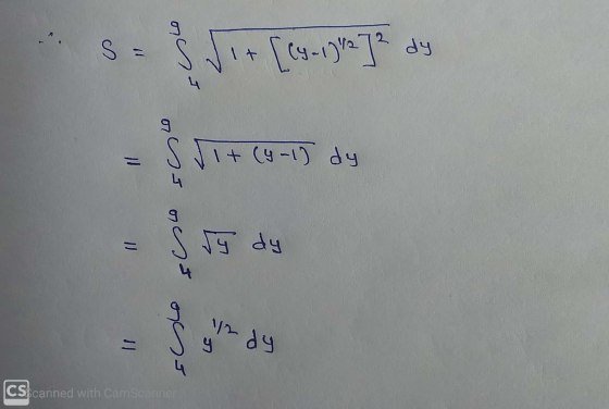 S [cy-1) P2]² dy 9 S JI+(91) dy $ 11+ (0-17 = S sy dy 12 dy 는 onu CScanned with CamScanner