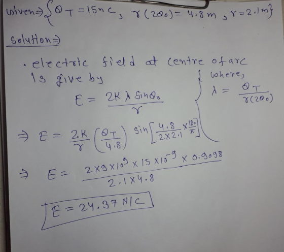 ele ctric fiel d Centre ofaYC ve by 7(29°) 2X 2-1 うし