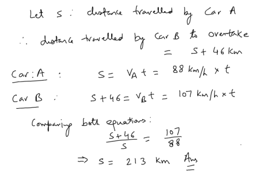 Car A β太overtake av Cav β 2P
