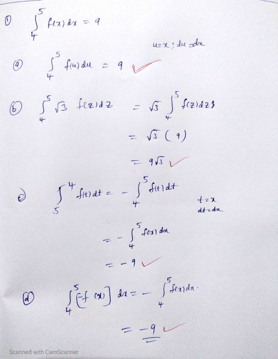 fix) dx = 9 uzx, du da Los funde a av ☺ pre tent2 = vos freutes = √5 (9) = 93 Lo stafimet e flores Astiat z tza dt z dn fear