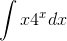 \int x4^xdx
