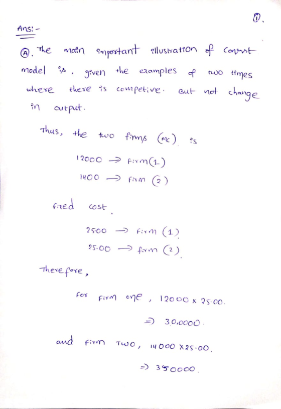 Ans matn too tfmes model *. J whee thee compekive n cha gven e exmples utput Thus, the two f Fiie cost 2500-) f:Ym (1) ese fore 30,0000 fivn TWO, 내OoOX2s.o。.