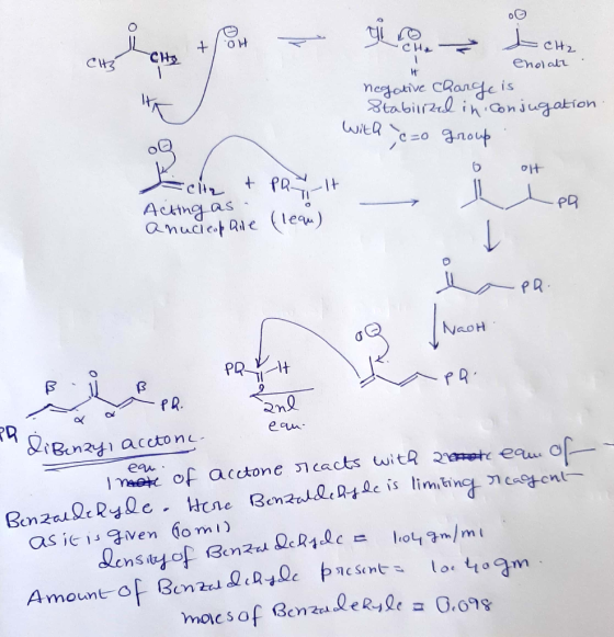 CH enolate girone L GHz negative charge is Stabilized in conjugation. with ;c=0 group 6 Olt - hea cite & PR - Acting as Anucl