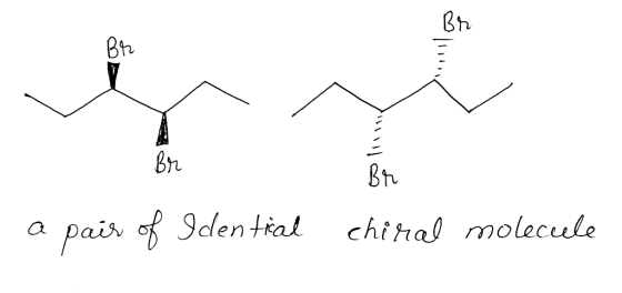 Br a pair of Idential chiral molecule