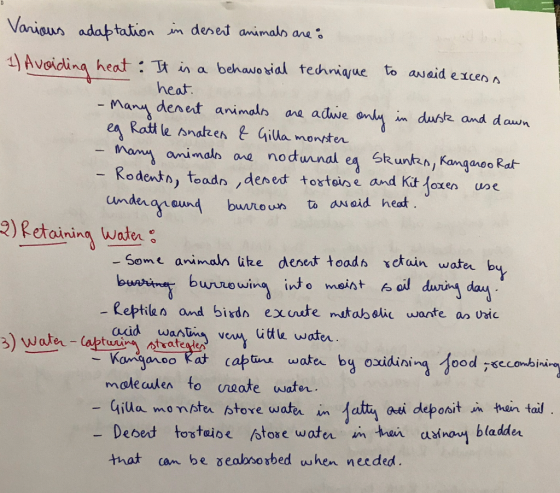 Vaniaun adaptation in deset animaln ane : Avoiding heat Tn a behavo aial techniayue to avaid excer A heat man denet animalis