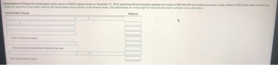 Requirement Prepare the stockholders equity section of OMGs balance sheet on December 31, 2013, assuming that the company re