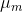 \mu _{m}