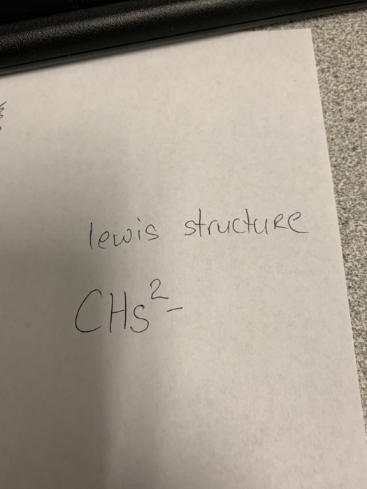 lewis structure CHS ²