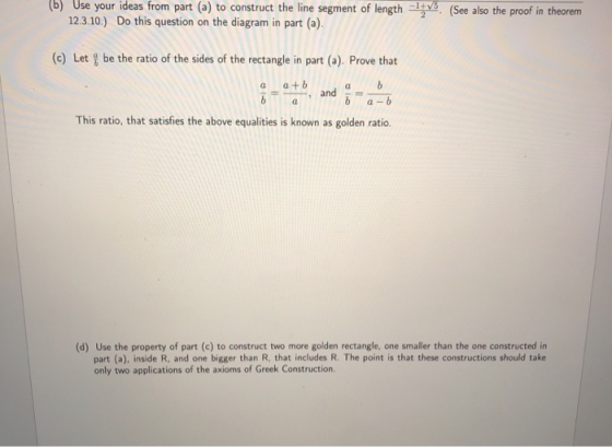 (b) Use your ideas from part (a) to construct the line segment of length -1745. (See also the proof in theorem 12.3.10.) Do t