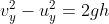 v_y^2-u_y^2=2gh
