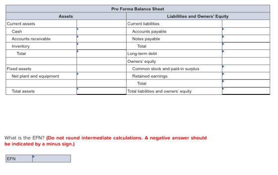 Pro Forma Balance Sheet Assets Liabilities and Owners Equity Current liabilities Current assets Cash Accounts receivable Inv