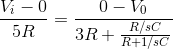 Vi - 0 5R 0 – Vo R/SC 3R+ R+1/C