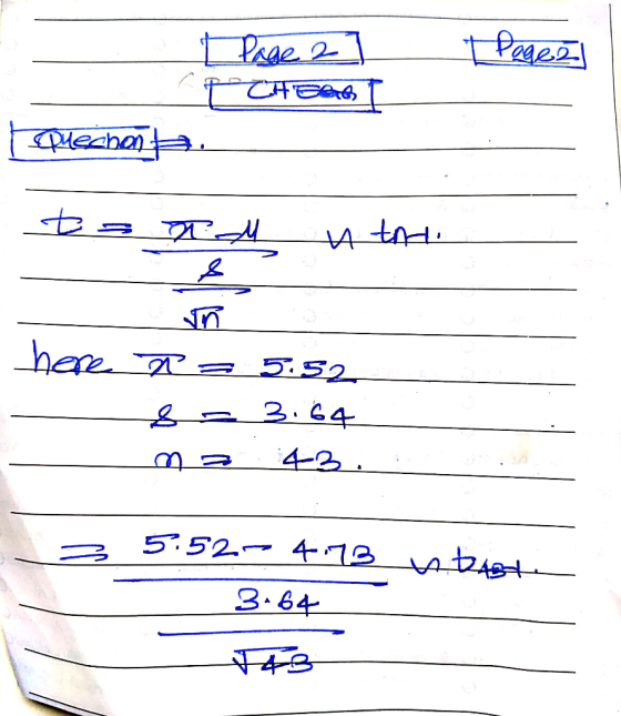 Page 2 Pageal PCHEAT Quecha 2 3 = NM n todo va R = 5.52 & 3.64 ma 43. 5:52.- 4.73 3.64 tast F43