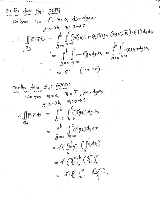 10 b - on the face : OFF We have ñ= -2, x=0, ds=dydz. . . 9:07b, 3:0-e... .: S Funds = gb sp Cangasit (kg)]+(9 357) ).0)dy do