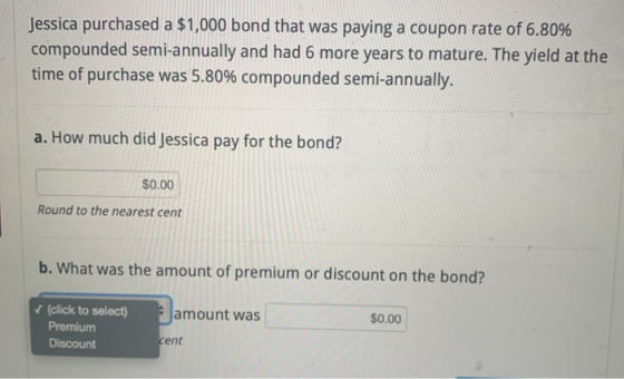 A Bond That Has A Face Value Of 2 500 And Coupon Rate Of 4 80 Payable 