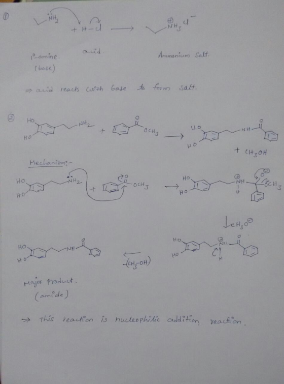 レ aed 10 omine (boje rmmoniumn Salt NH o CH N H Mechanism Ho O CH NH CH Ho 새 CH-OH duct amt d e