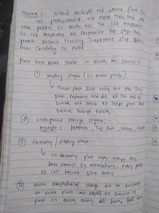 plant Can Answe; without sunlight and leaver Planta not photosynthesize and make their food a other problem in winks are the