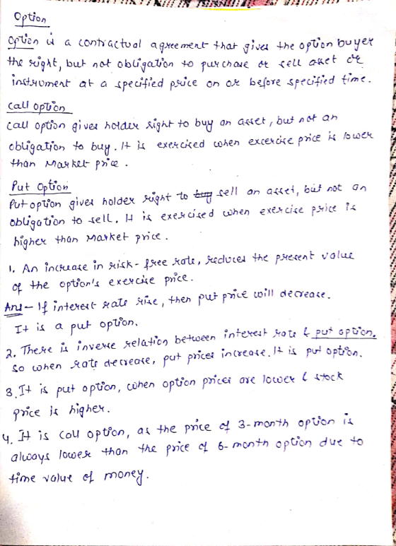 ! Option Option cx a contractual agreement that gives the option buyee the right, but not obligation to purchase or rell asse