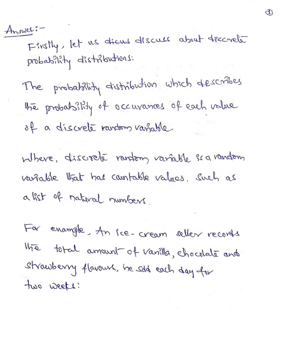 nswes-. The Prob dnes, dishもution which 4esoAes a lRst op nakval umbe Seva Anヾce-cream & reto