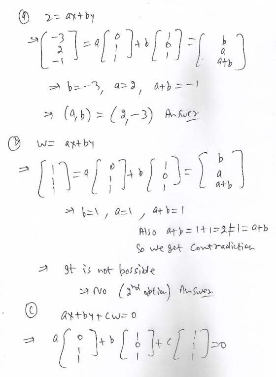 2 aytby -3 b-3, a>, atb- (a, b) = 3,-3) Ane wニ axtby atb at b / AISO aty t12E1= 04b So we get Contradiction 9t is not bossibl