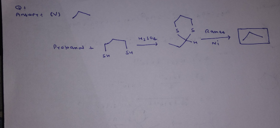 Answer! (V) Raney H2SO4 Ni Probanalt