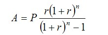 A=P 1+r-1