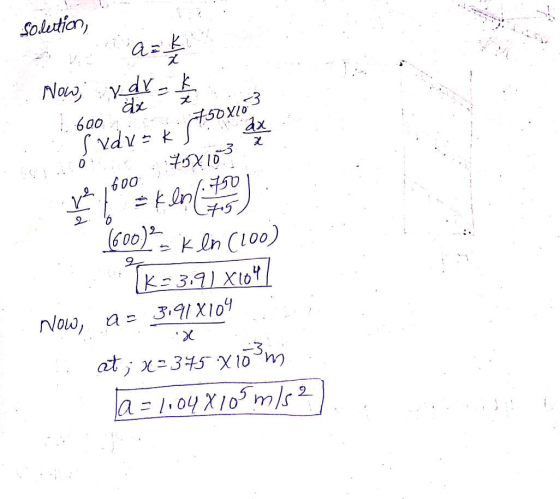 solution, az ķ Now, v dr - 1 / Svdu k tooxio 0 70810 6600)? Ken (100) TK 23.9) x1041 Now, ac 3191x109 at; x-345 x10 m Ta = 1,