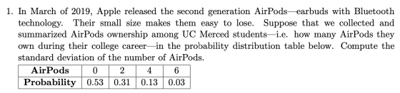 1. In March of 2019, Apple released the second generation AirPods earbuds with Bluetooth technology. Their small size makes t