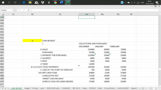 1 Ale ? 1x ENG 06-52 25-02-2020 24 FM648 X fix FI FK FL FM FN FO FP 648 649 650 651 652 653 654 655 CASH BUDGET 657 658 659 6