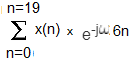 n 19 Σ χ(n) x eu 6n n 0