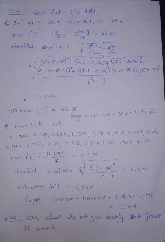 Ans: 32, 1.3, 21 2 3, 31, 3 1, e8.4 hean(x206. .402 Gven that, ast 0.lu,0.-09.1, 0.868, 0.152, 1. co2, 1083, 1.07 1% slandaid dention ace( ざ llub ase n°と.ghen deshly.ヱut poceh5