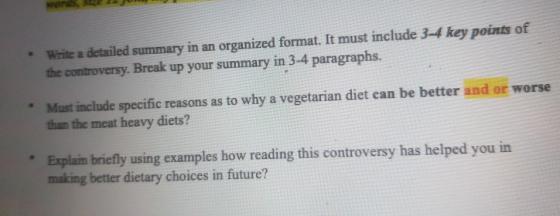 Write a detailed summary in an organized format. It must include 3-4 key points of the controversy. Break up your summary in