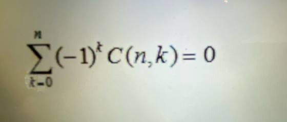 Σ(-1): c(n, k)= 0 -0