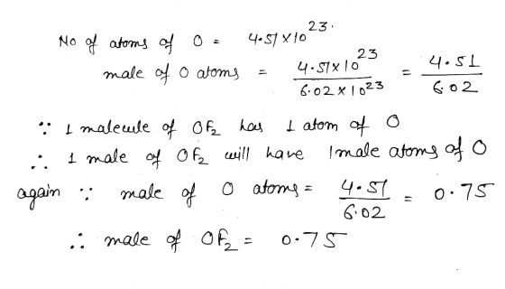 23 4.ST X1o No oatoms of O 23 4.SL 4.STX IO male of O atoms o 2 602x I 023 L atom t O male atoms o O maleule of O has i male