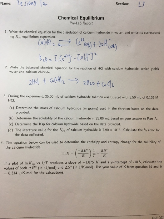 Write the chemical equation for the dissolution of