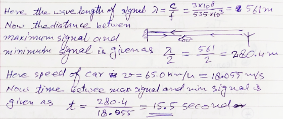 3X108 535X13 S61m Heve the wqve Now thedistance befwen Marimum lougtigna 2= Simal aua mal i gieu as 2 Ninimuh 561 - 280.4w 2