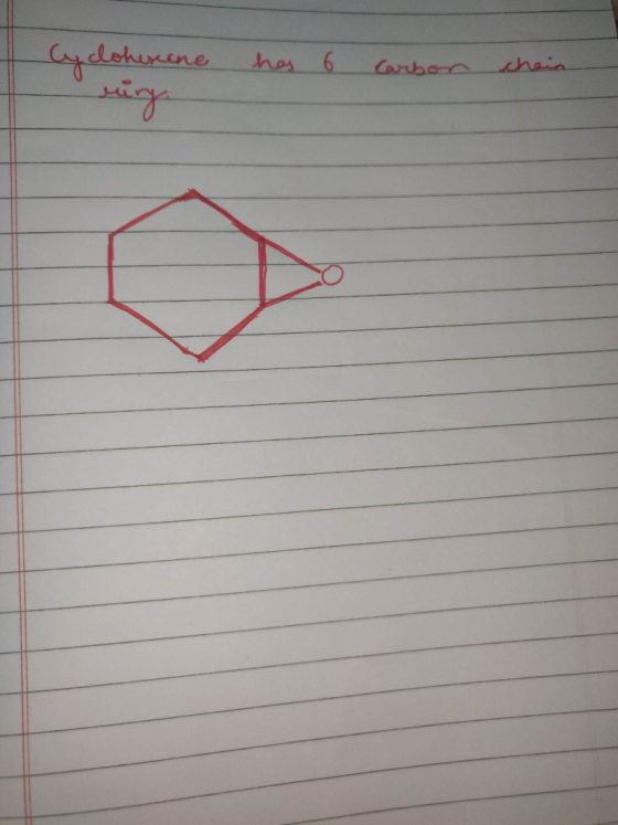 Cyclohexane has 6 Carbon chain ming