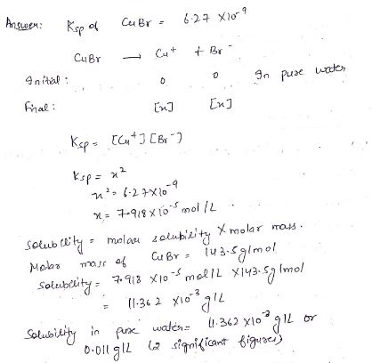 11-36 2 Xio? Answer: Kspa Cu Bra 627 X20-9 + Br Cu By 9n puze witter 0 Fral [x] [n] Kaps 16x3CBx2 Ksp Cabr n² - 1-2 7x10-9 **