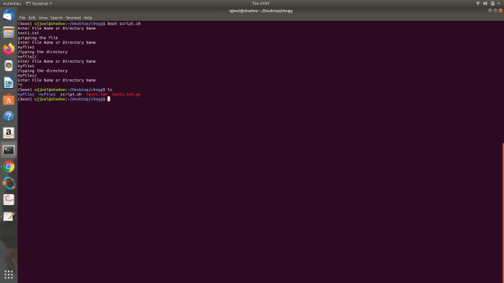 Activities Terminal Tue 23:07 ujjwal@shadow:-/Desktop/HomeworkLib File Edit View Search Terminal Help (base) ujjwal@shadow:~/Deskto