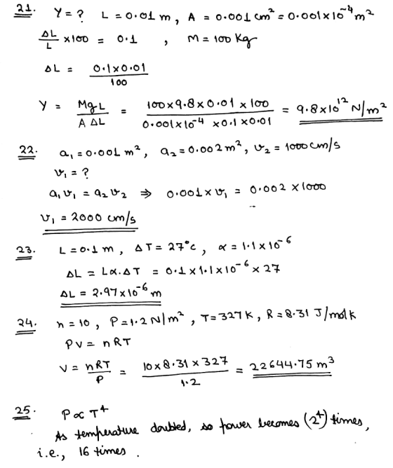 21: Y = ? L=0.01 m, A = 0.001 am - 0.001x104m2 que x 100 = 0.4 , M = 100 kg ALE 0.1*0.01 100 y = Mgt 100x9.8 x 0.01 x 100 = 9