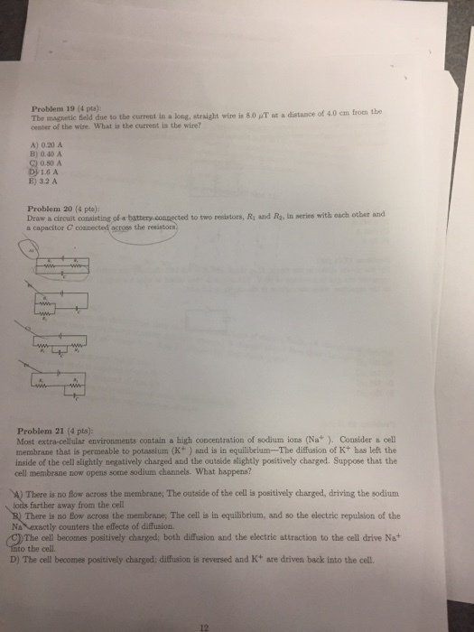 The magnetic field due to the current in a long, s