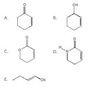 OH A. B. t) 0 C. 料 D. E. CN